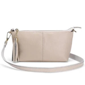 Candy Color Genuine Leather Clutch – Chic & Playful Crossbody for Women